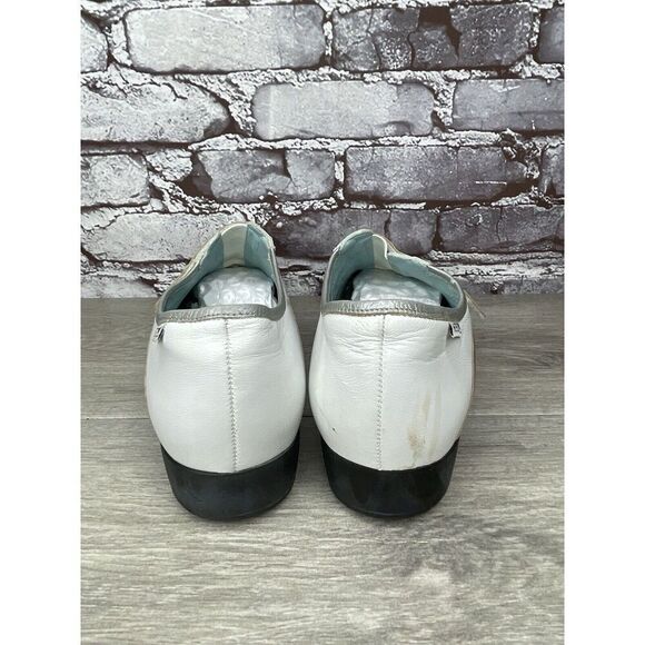 Mephisto Cool Air White Leather Strap Driving Loafers Shoes Women Sz 10M US/41EU - Picture 5 of 16